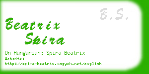 beatrix spira business card
